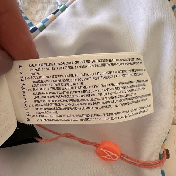 Mink Pink Swim Zephyr Tie Side Bikini Bottoms Size S - Picture 9 of 12